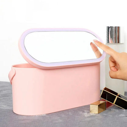 LED Light Mirror Makeup Box